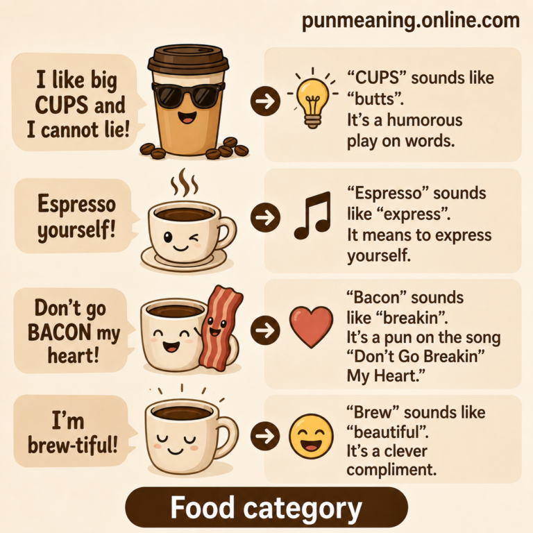 funny coffee puns meaning