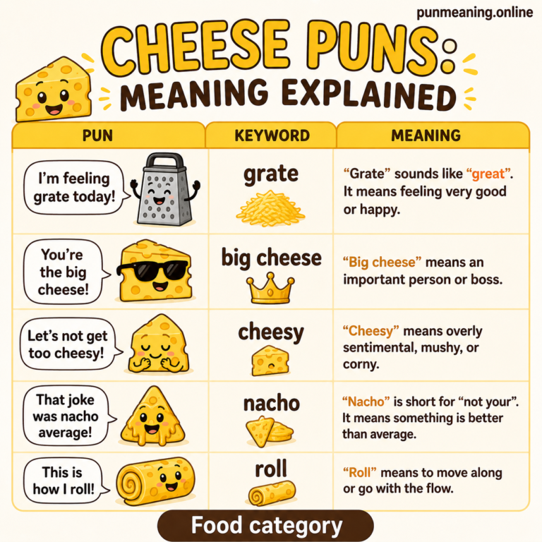 cheese puns meaning
