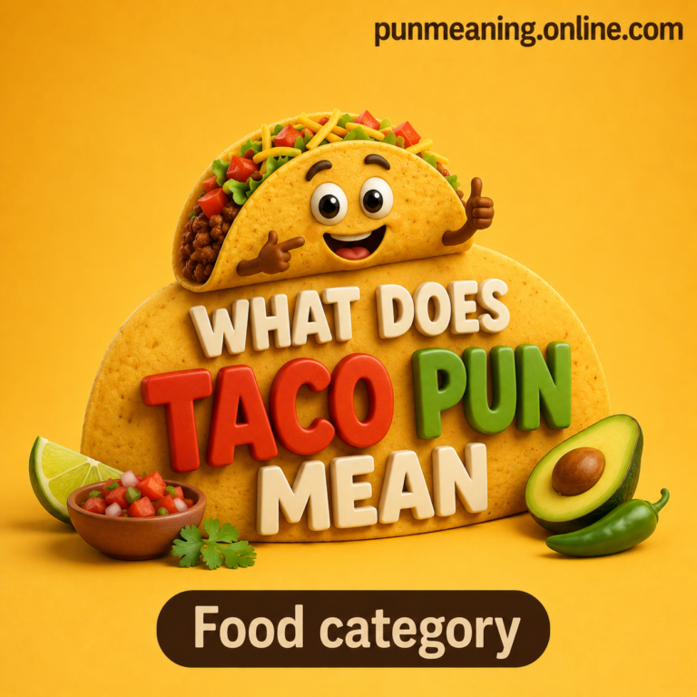 what does taco pun mean