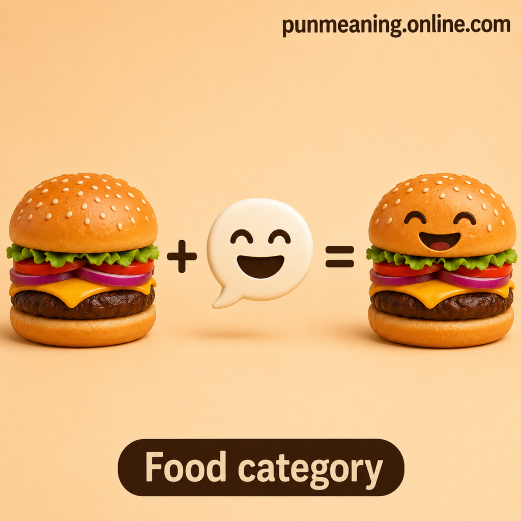 what does burger pun mean