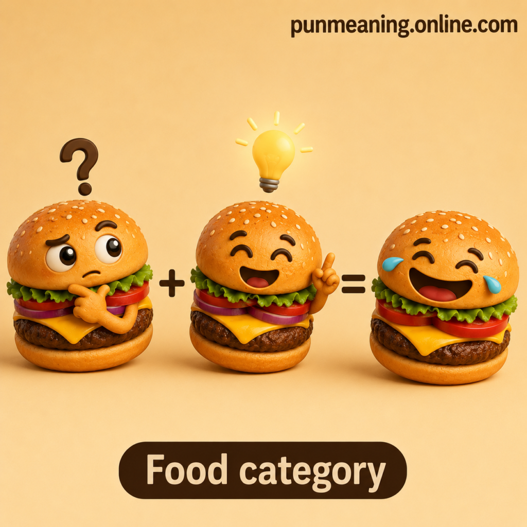 funny burger puns meaning